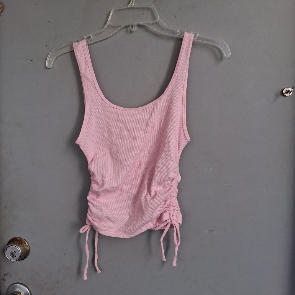 Vintage Y2K Hollister Ruched Pink Tank Top S EUC